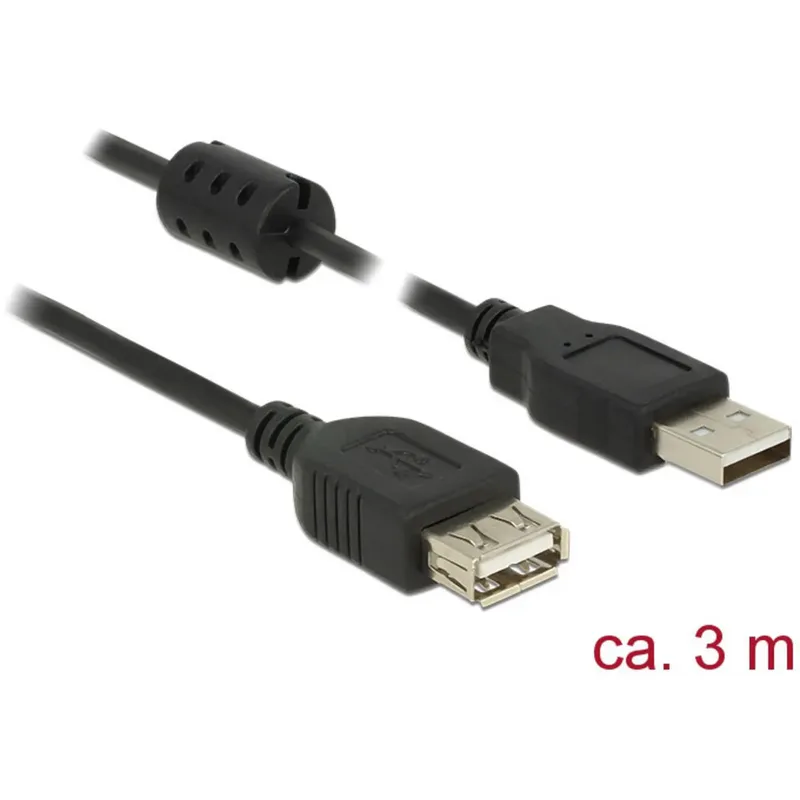 DELOCK 84886 USB-förlängningskabel USB-A hane till hona