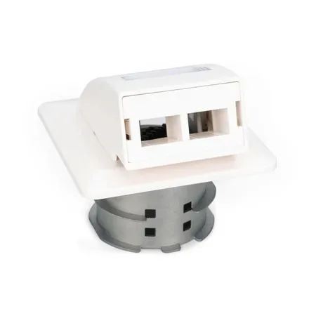 Digitus FTTH-glasfibervägguttag, 2 x LC, vit