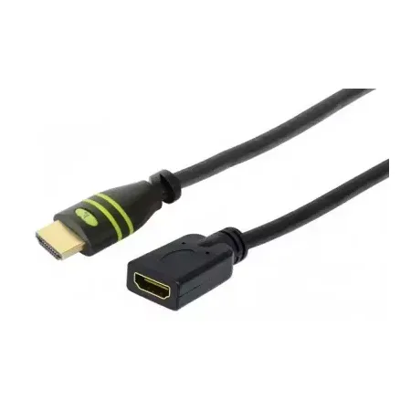 Techly ICOC-HDMI-4-EXT018 HDMI-kabel 1,8 m, svart