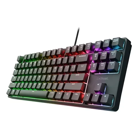 Trust 26135 mekaniskt gamingtangentbord, QWERTZ, svart