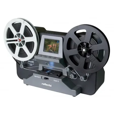 Reflecta Film Scanner Super 8 – Normal 8 film- och diaskanner, svart