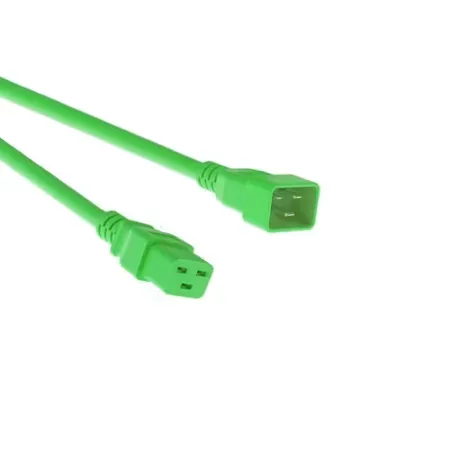Mercodan strömkabel C20-C19 grön 1,2 m