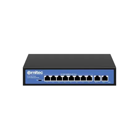Ernitec ohanterad switch, 8 portar Gigabit