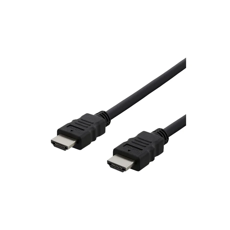 DELTACO HDMI-920 HDMI-kabel High Speed med Ethernet, 2 m, svart
