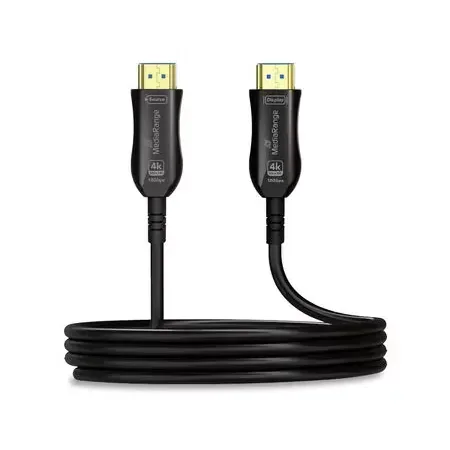 MediaRange HDMI High Speed-kabel med Ethernet, AOC, 18 Gbit/s, 10 m