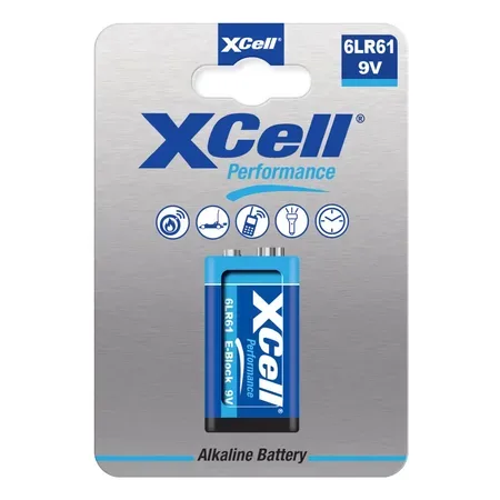 XCell 6LR61HP Batteri 9 V Alkaliskt 500 mAh 9 V 1 st