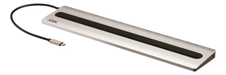 ATEN USB-C multiportdocka med strömgenomgång, 13 enheter
