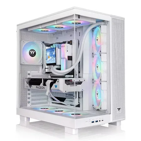 Thermaltake View 380 XL TG ARGB Snow datorchassi, midi tower, vit