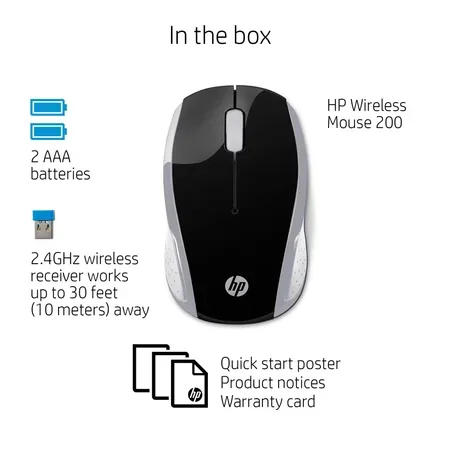 HP 200 trådlös mus 2,4 GHz