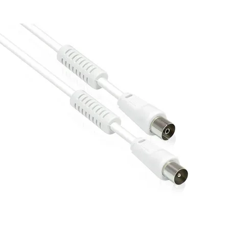 Alcasa S-PAK03 koaxialkabel 3 m vit