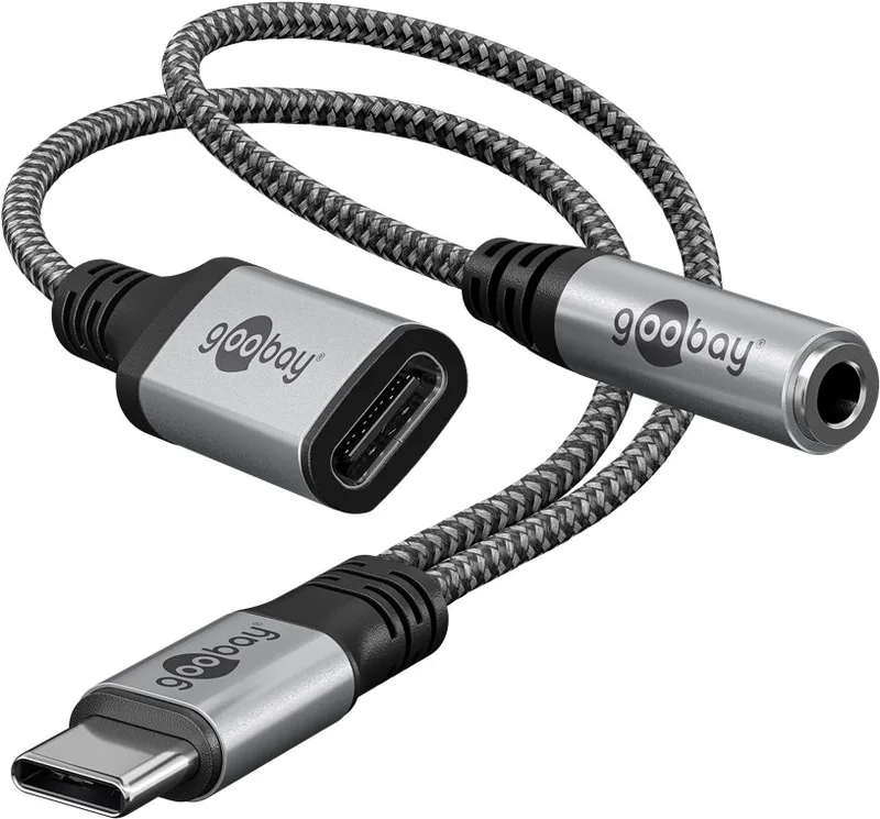 Adapter USB-C™ till USB-C™ och jack, 3,5 mm AUX