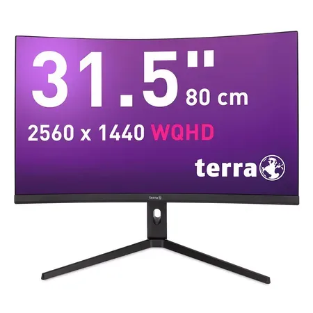 TERRA LCD/LED 3285W HA skärm, böjd, svart, USB-C/HDMI/DP