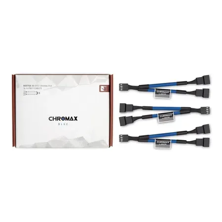 Noctua NA-SYC1 CHROMAX.BLUE förlängningskablar 3-pack