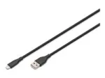Digitus USB 2.0-kabel, USB-A till Lightning, silikon, 0,5 m