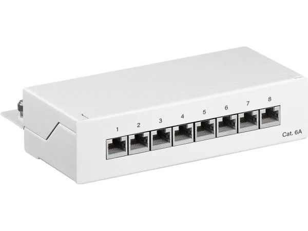 Goobay 62067, RJ45, Brons/guld, Cat6a, U/FTP (STP), 22/26, Vit