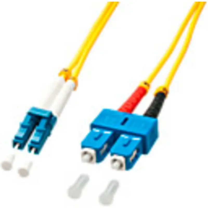 Lindy 47475 InfiniBand- och fiberoptisk kabel 15 m LC SC Gul