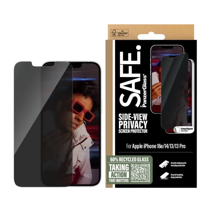 PanzerGlass SAFE. by PanzerGlass skärmskydd till iPhone 16e, 14, 13 och 13 Pro