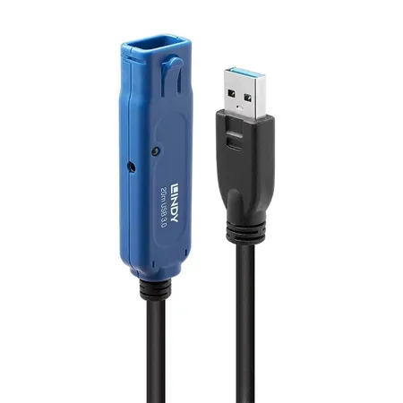 Lindy 43361 USB-kabel USB 3.2 Gen 1, 20 m, USB A, svart