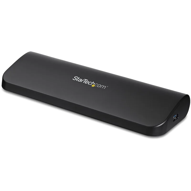 StarTech.com USB 3.0-dockningsstation för dubbla skärmar, HDMI/DVI/VGA, 3 x USB-A, GbE, ljud