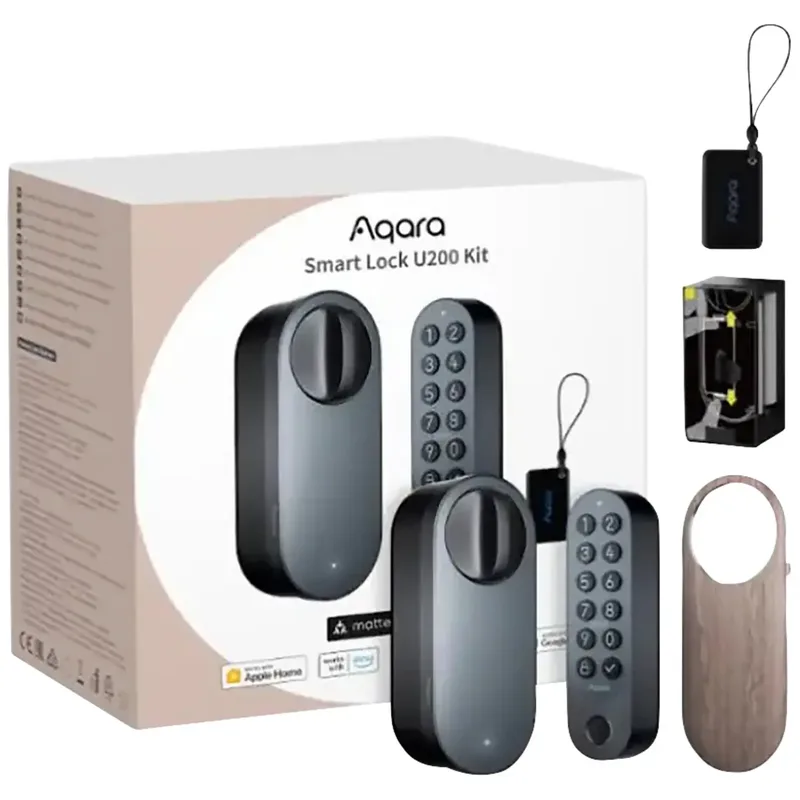 Aqara EL-D02D Kodlås, Dörrlås ställdon Svart