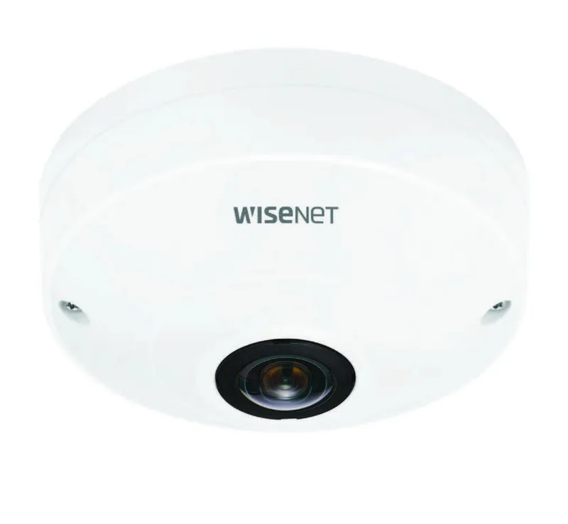 Hanwha QNF-8010 bevakningskameror Kupol-formad IP-säkerhetskamera inomhus 2048 x 2048 pixlar Tak