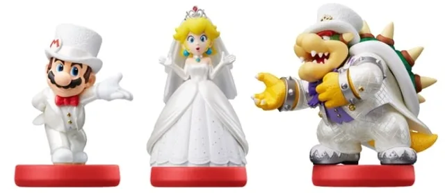 Nintendo Amiibo Mario Odyssey-paket med Bowser, Mario och Peach