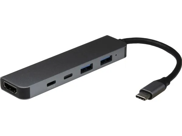 Inter-Tech Argus 5in1 USB-C dockningsstation