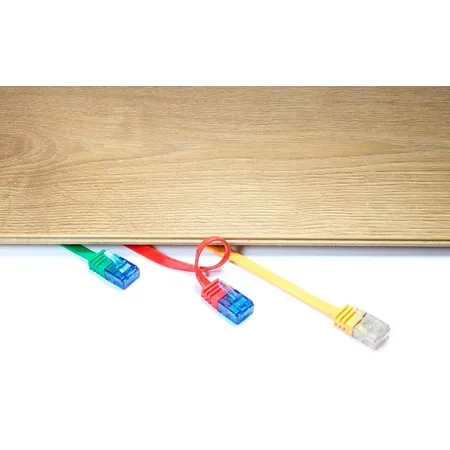 Goobay patchkabel KAT6A, U/UTP, platt, gul, 7 m