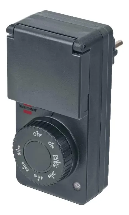 Brennenstuhl timer med skymningssensor DDT IP44 antracit