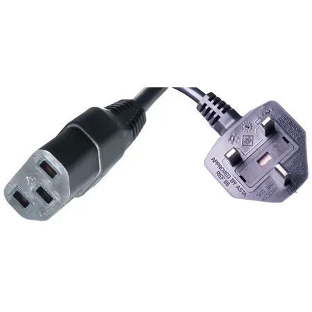 HPE J9884A strömkabel BS 1363A till IEC 60320 C13 1,9 m