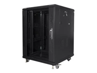 Lanberg - Rack skåp - svart, RAL 9004 - 15U - 19"