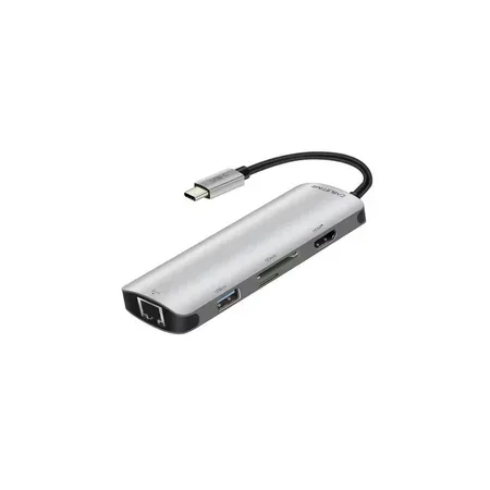 Cabletime USB-C-hubb med HDMI, RJ-45 och USB