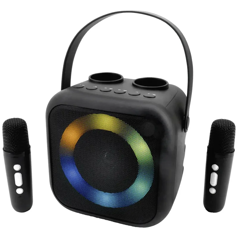 Soundmaster BT2024SW karaokeanläggning med mikrofon, svart