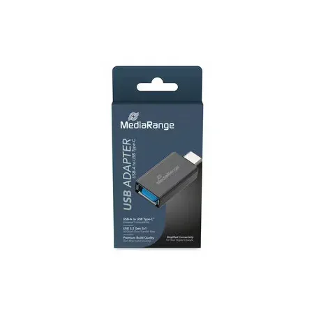 MediaRange USB-A till USB-C-adapter, svart