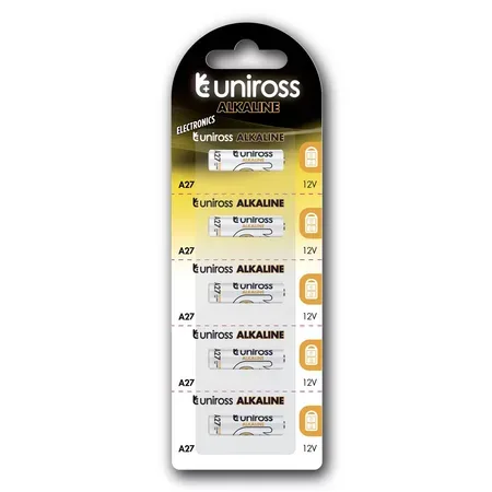 Uniross SP5 A27 alkaliskt batteri, 5-pack