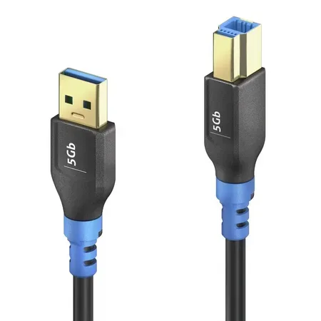 PureLink FI-U300-015 USB-kabel USB 3.2 Gen 1, 1,5 m, svart och blå