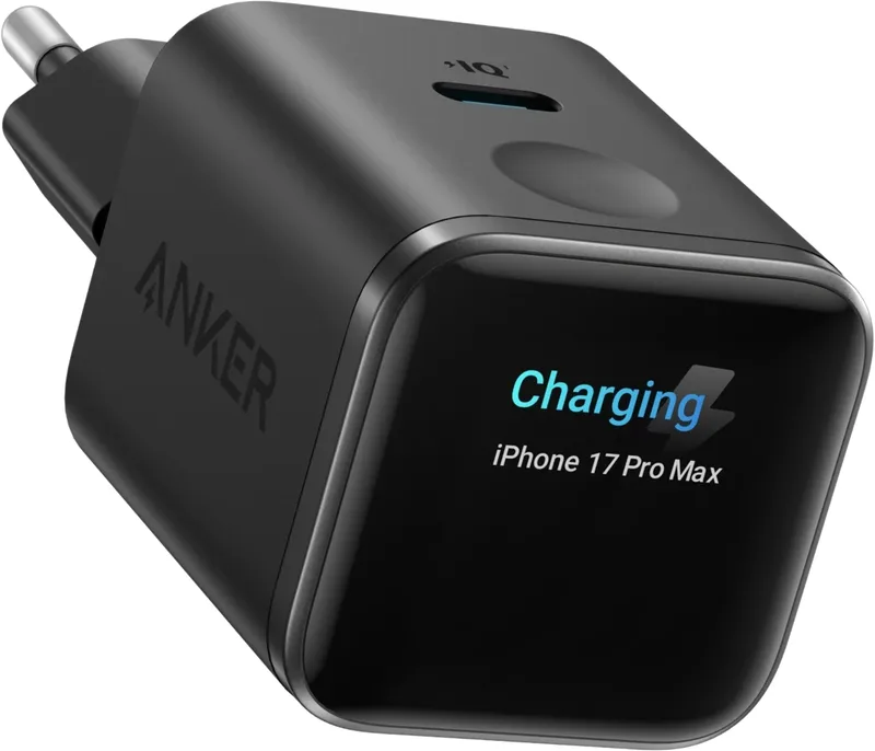 Anker Nano Charger Smart Display 45W Svart