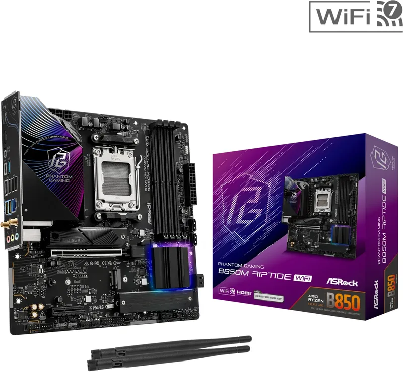 ASRock B850M-X WIFI R2.0 moderkort, AM5