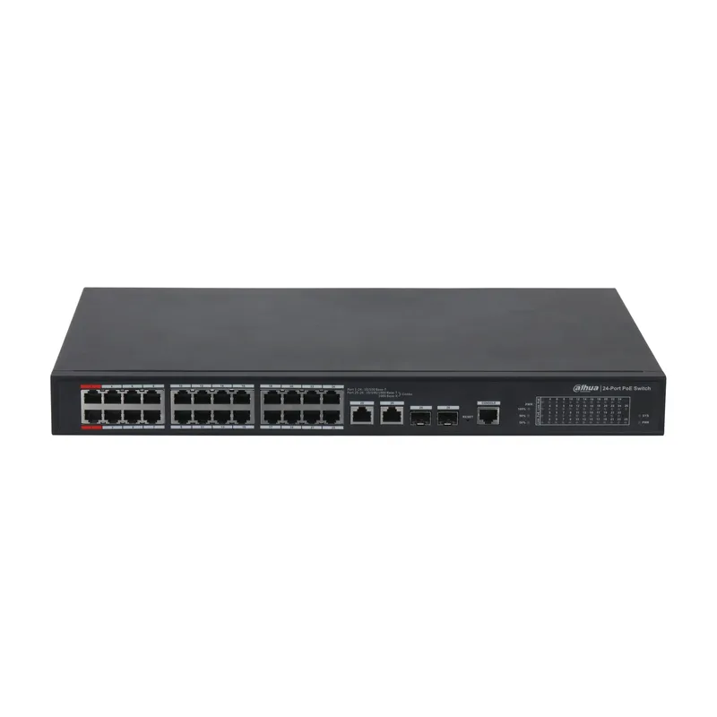 Dahua PFS4226-24ET-360-V3 24-port 100 Mbps + 2-port Gigabit Hanterad PoE Switch