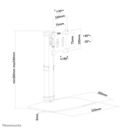 Neomounts FPMA-D890 stativ