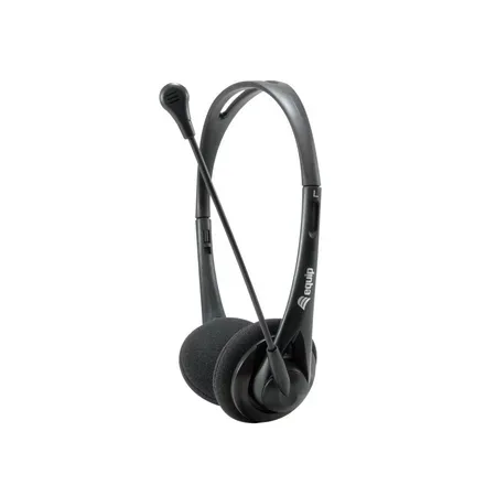 Equip Chat headset med kabel, samtal och musik, svart