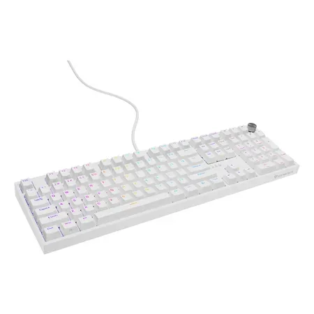 Genesis Thor 404 mekaniskt gamingtangentbord, RGB, vit