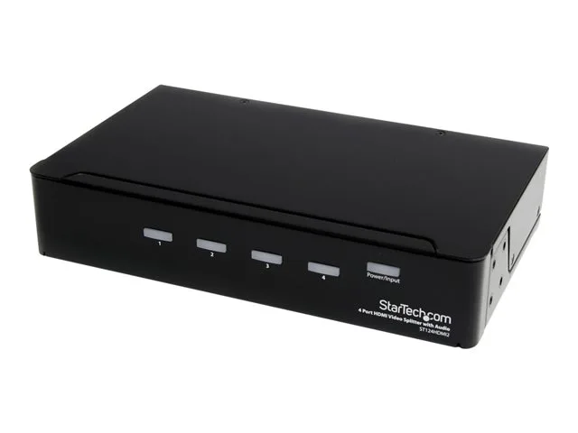 StarTech.com ST124HDMI2 HDMI-splitter 1 in, 4 ut, 1080p