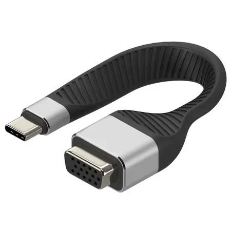 Techly USB-C till VGA-flexadapter