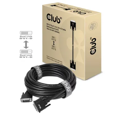 Club 3D DVI-kabel DVI-D till DVI-D