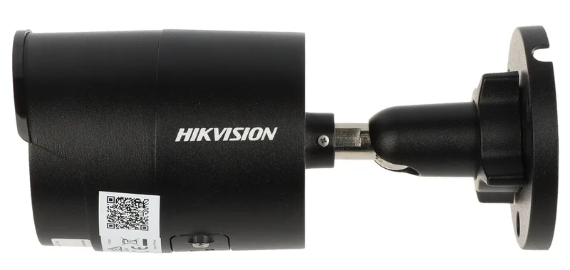 Hikvision DS-2CD2046G2-IU(2.8mm)(C)(BLACK) 4 MP AcuSense Strobe Light and Audible Warning Fixed Mini Bullet Network Camera