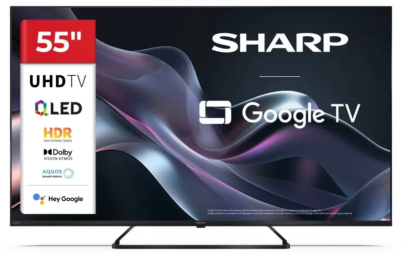 Sharp 55HP6265E TV 55" 4K Ultra HD Smart TV Wi-Fi Svart