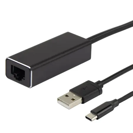 Ethernet-adapter för castingenhet 1m 100 Mbps USB-A + USB-C