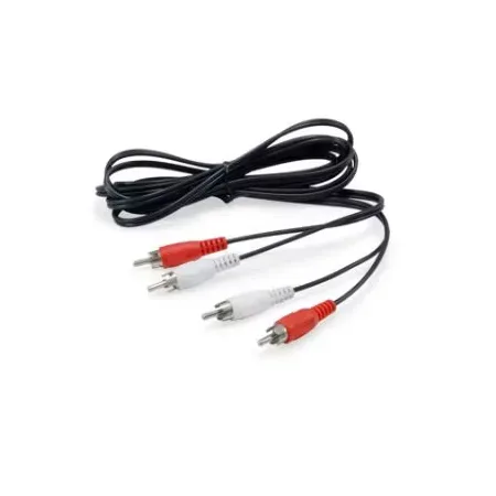 Equip 147094 lydkabel 2,5 m, 2 x RCA, svart