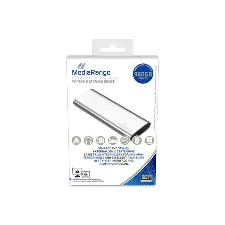 MediaRange MR1102 extern SSD, USB Type-C, silver